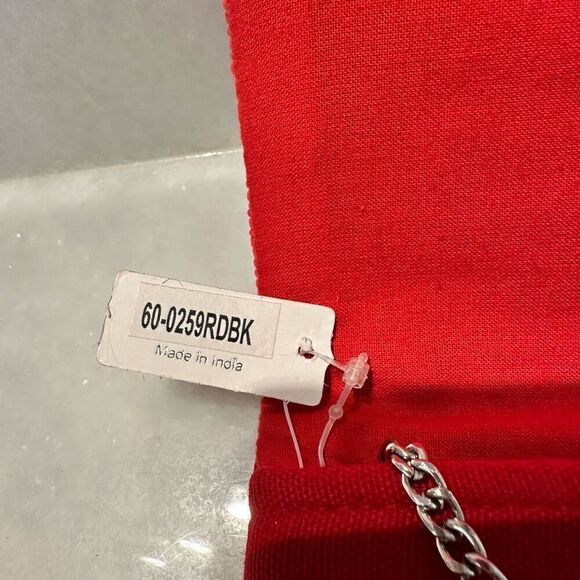 NWT Viola Game Day Beaded Chain Strap Clutch Convertible Crossbody Purse Red OS - Picture 4 of 6